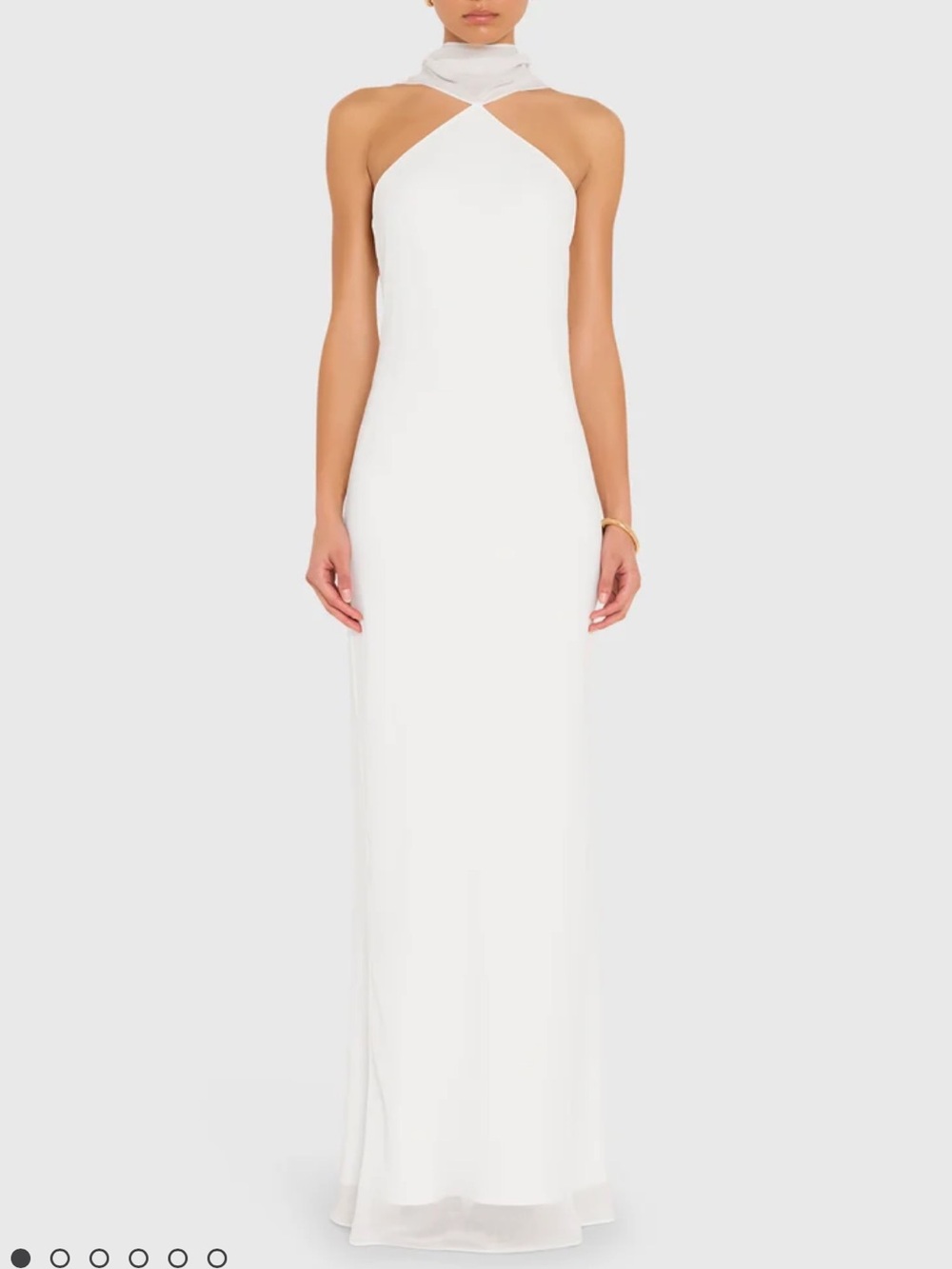 Amanda Uprichard White Ashton Maxi Dress